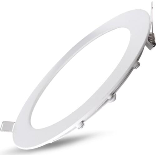 5pcs Super Slim LED White Round LED Panel Downlight 3-24W 1cm Thickness