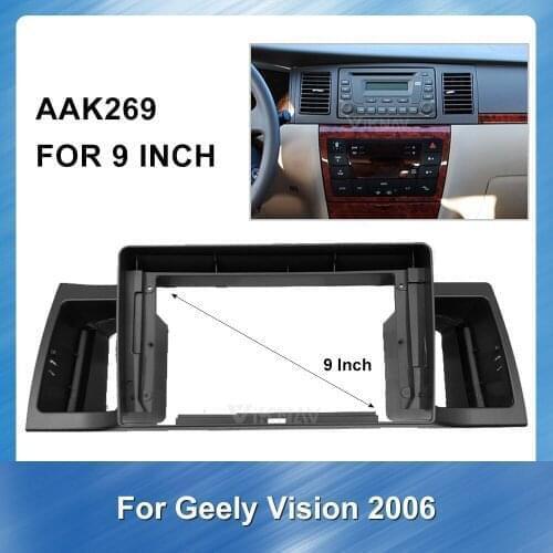 9 Inch FOR Geely old vision 2006 Radio Fascia for DVD frame Dash Mount Kit Adapter Trim Facial Panel Frame Dashboard 2 Din