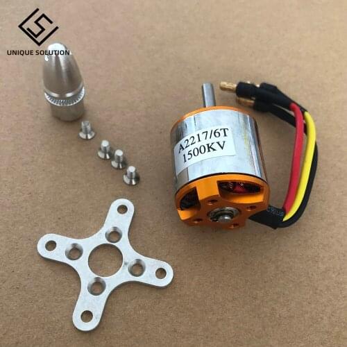 A2217 2217 950KV 1250KV 1500KV 2300KV With Motor Mount Outrunner Brushless Motor For RC Fixing Wing Quadrocopter Multi-copter