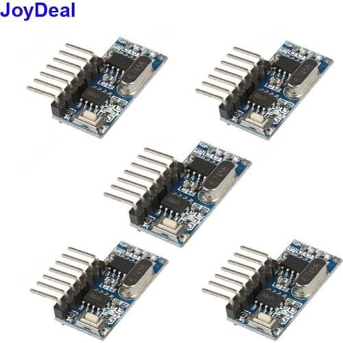 5pcs 433 MHz Wireless RF Receiver Learning Code Decoder Module 433MHz 4CH Output For Remote Control Switch Key 2262 Encoding Diy
