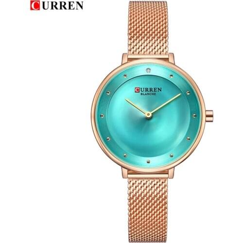CURREN Top Brand Casual Gold Watches Women Fashion Dress Watch Luxury Quartz Wristwatches Female Analog Clock For Women Gift