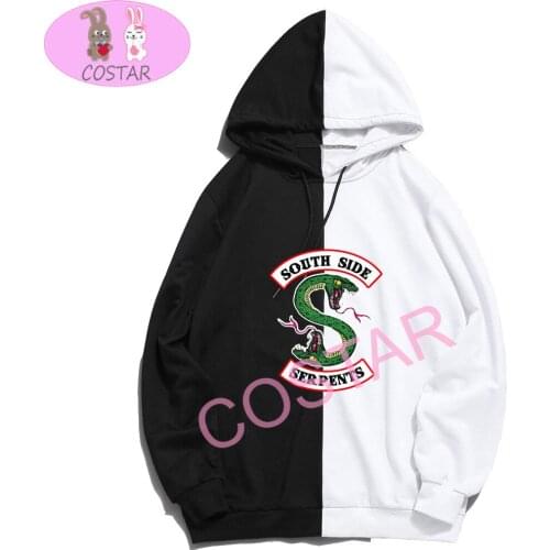COSTAR Popular Riverdale Snake Printed Fashion Hoodies Pullover Hooded Sweatershirt Unisex