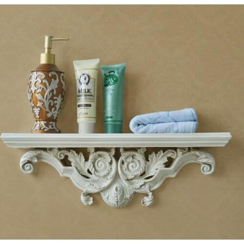 European style carved wooden shelves, wall racks, creative partitions, wall shelving, decorations, shelving