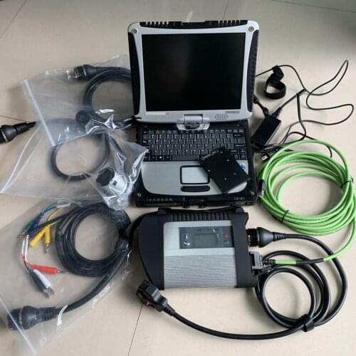 Mb star diagnostic tool sd c4 connect with cf-19 laptop installed 2020.12v ssd software super