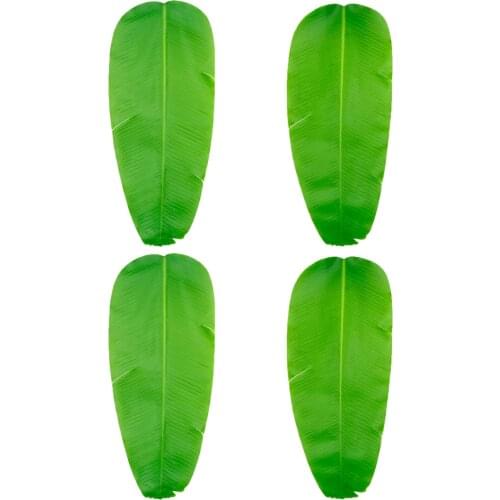 2 pcs 24.4"x10.6" Artificial Plant Leaves Banana leaf Tropical Leaves Decorations Luau Safari Party Supplies
