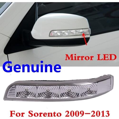 Kamshing For KIA Sorento XM 2009 2010 2011 2012 2013 Side Rear View Mirror LED Turn Signal Indiator Light Blink Lamp 87623 2P000