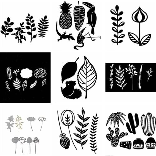 Mixed Leaves Metal Cutting Dies For DIY Scrapbooking Photo Album Make Paper Cards Template Craft Embossing 2019 New Die Cutting