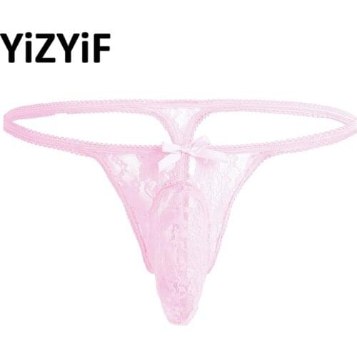 Swimwear Men G-Strings Thongs Bikini Swim Briefs Gay Underwear See-through Swimsuit Low Rise Mesh Underwear Male Swimming Suit