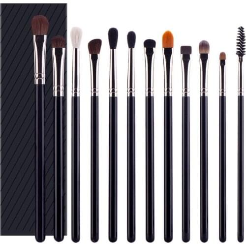 12Pcs Eyeshadow Makeup Brush Set Concealer Powder Eyeshadow Blending Brush For For Face Make-Up Cosmetic Tools
