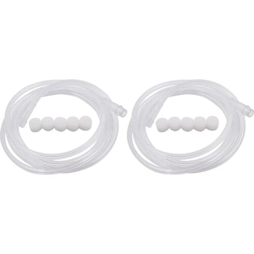 2pcs Nebulizer Soft Tube + 10 Sponge for Steam Inhalation Machine Humidifier Atomizer Asthma Inhaler Kids Adult Health Care