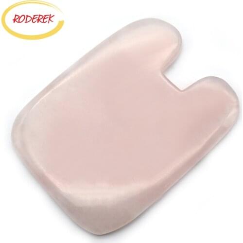 Jade Body Massager Polished Healthcare Rose Quartz Guasha Board Crystal Stone Gua Sha Tool Body Massager