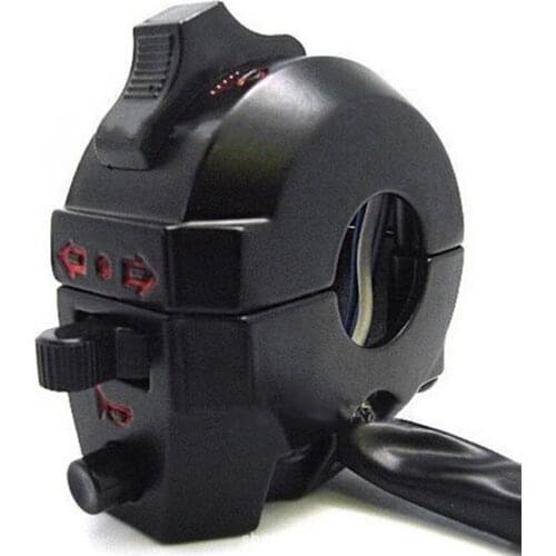 Newest 1 Piece Handlebar Left 7/8" Motorcycle Dirt Bike ATV Turn Signal Horn Light Low High Beam Left Switch Drop Shipping