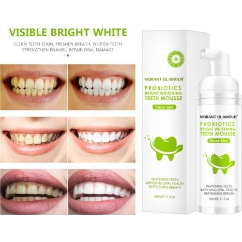 Tooth Whitening Toothpaste Stain Removal Natural Mousse Deeply Cleaning