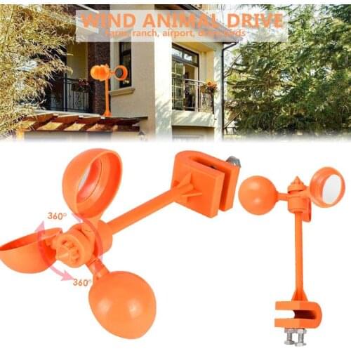 Bird Repeller 360° Wind Power Bird Scarer Drive Away Bird Device Realistic Crop Outdoors Pest