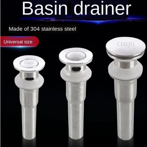 Basin Sink 304 Stainless Steel Wash Basin Sink Bouncing Replica Long Drainer