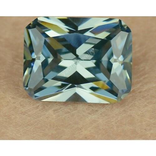 Sale Alexandrite Rectangle Octangle Shape Cut Loose CZ Stone Green Blue Color Change Synthetic Cubic Zirconia Gems For Jewelry