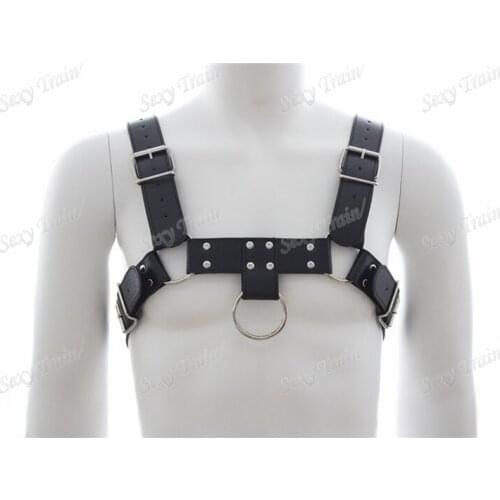 Adult Games Faux Leather Male Sex Bondage Restraint Harness Men Fetish Bondage Male Strap Belt Kit Sexy Sex Products