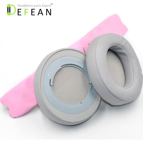 Defean Replacement Ear pads earpads foam earmuff cushion headband for Razer Kraken Pro V2 V 2 Quartz Edition headphones