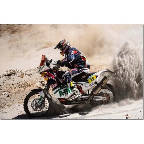 Modern Paintings Motocross Rally Motorcycle Posters Canvas Prints Wall Art for Home Room Decor