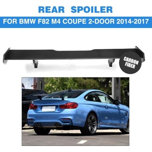 Carbon Fiber Car Rear Boot Wing Lip Spoiler FRP Black For BMW F80 M3 F82 M4 Coupe F87 M2 2014 - 2017 FRP Unpainted