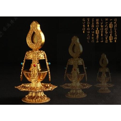 Tibetan buddhist tantric pure bronze sculptures Empowerments pot Longevity Aquarius The pot kwok-bun the pot
