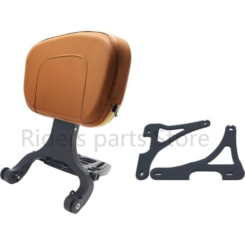 Motorcycle Multi-Purpose Driver & Passenger Backrest Brown For Harley model Sportster XL 883 XL 1200 2000-2020