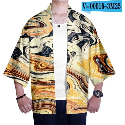 Explosive Flash Sale Kimono Men Japanese Kimono Traditional Men Samurai Costume Male Yukata Haori Japanese Streetwear