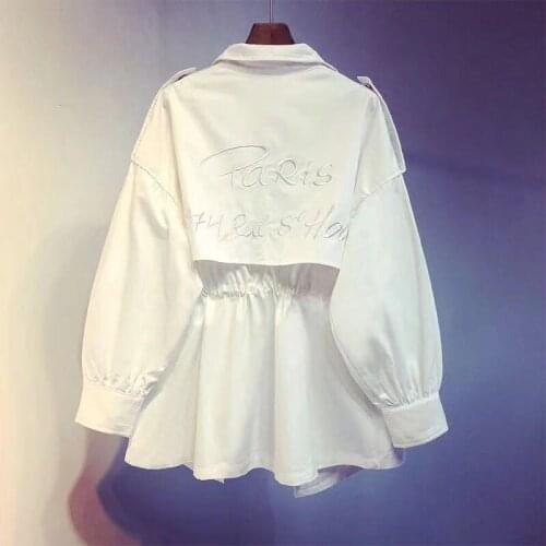 2020 New Autumn Windbreaker Women Jacket Long Sleeve Casual Coat Fashion Slim Zipper Jackets Office Lady Outerwear Plus Size 677