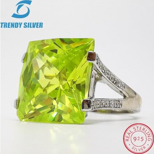 Vintage rings silver real 925 sterling jewelry for women rose gold with stone zircon solid elegant