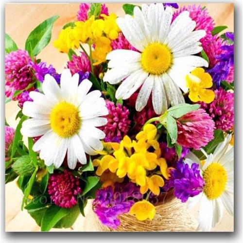 Diamond Embroidery Variety Of Flowers Diy Diamond Painting Cross Stitch Full Square Rhinestone 3D Diamond Mosaic Gift Decoration