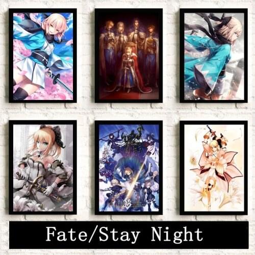 5D DIY Diamond Painting Japanese Anime Fate/Stay Night Comics Full Drill Cross Stitch Rhinestone Mosaic Embroidery Home Decor