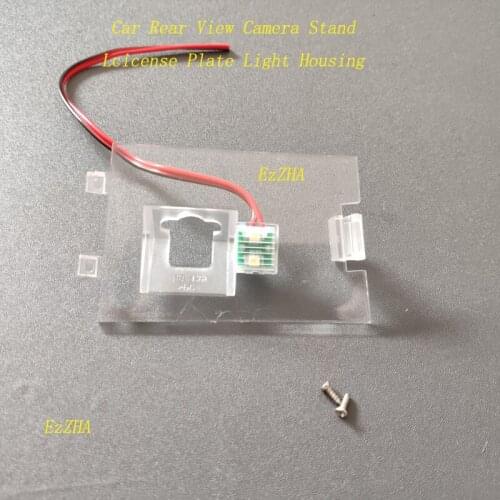 EzZHA Car Rear View Camera Bracket License Plate Light Housing Mount For Jeep Patriot Compass Grand Cherokee 2011-2014