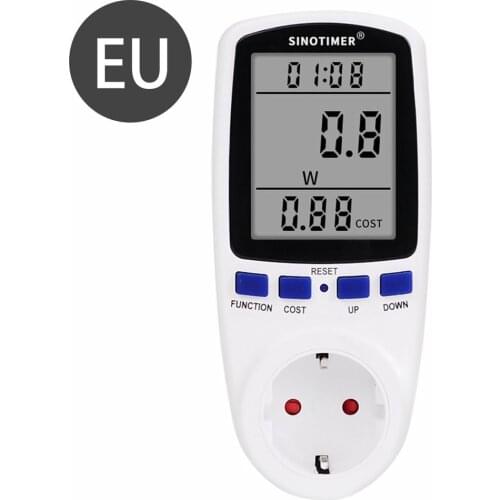 EU BR UK Plug Socket Digital Wattmeter Meter Power Consumption Watt Energy Meter KWh AC 220V 110V Electricity Analyzers Monitors