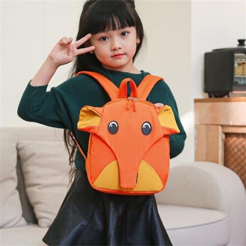 Cartoons Elephant Nylon Children Backpacks Kids Kindergarten School Bags Backpacks Baby Boys Girls Nursery Toddler Cute Rucksack