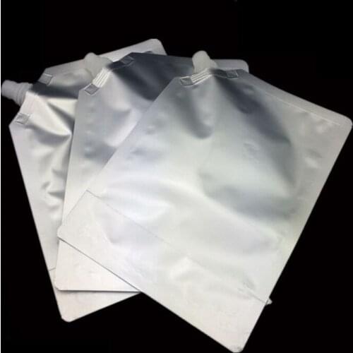 DHL 14*21cm 500ml 250Pcs/ Lot Jelly Doypack Aluminum Foil Spout Bag Juice Empty Stand Up Spout Pure Mylar Event Package Pouch