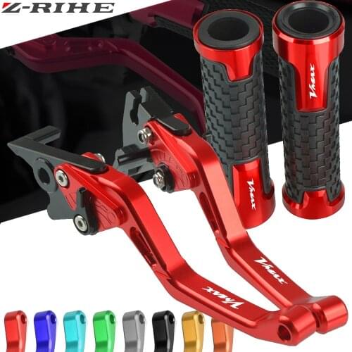 For Yamaha V-MAX VMAX V MAX 2009 2010 2011 2012 2013-2016 Motorcycle CNC Adjustable Foldable Brake Clutch Lever Handle Grips