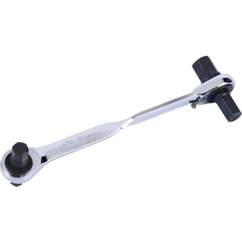 Dual Head Square Ratchet Socket Wrench Mini Ratchet Wrench Hex Bit Driver Screwdriver Dual-use Spanner Multifunctional