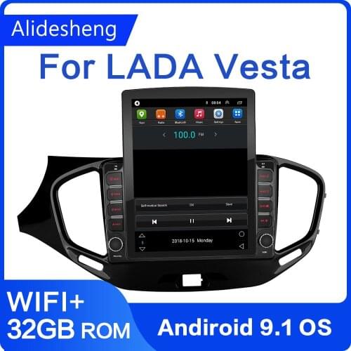 Tesla screen For LADA Vesta tesla still Cross Sport 2015-2019 android 9.1 Car Radio Multimedia Player 2din GPS 2.5D 9.7"inch
