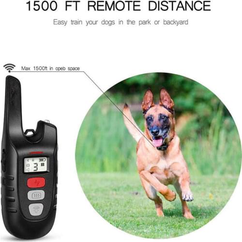 Pet Remote Control 800m Electric Dog Training Collar Waterproof Rechargeable with LCD Display for All Size Shock Vibration Sound