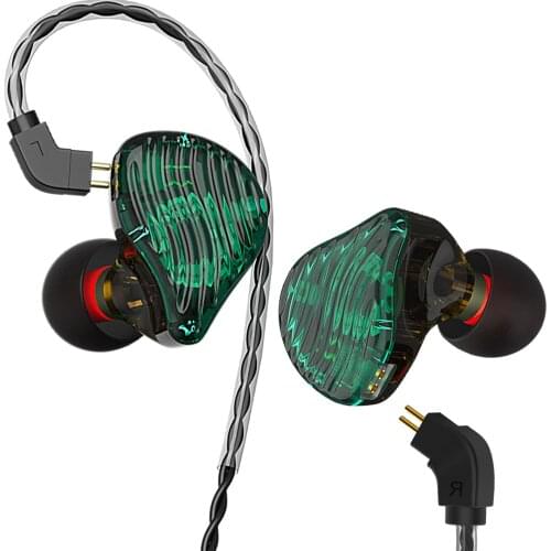 Hybrid Technology HIFI Earphone Balanced Armature Drivers 10 mm HD Dynamic Drivers In-Ear Headphone Wired Monitor Earbuds