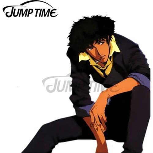 JumpTime 13 x 6.8cm Spike Spiegel Fine Decal Vinyl Car Sticker Body for Car Creative Stickers Windshield Decoration Trunk Decal