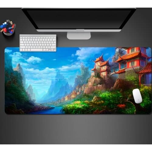 Beautiful Ancient Chinese Animation Theme Mouse Pad High Quality Natural Rubber Wash Game Mousepad Computer Desktop Keyboard Pad