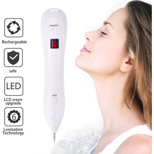 Laser Plasma Pen Freckle Remover Machine LCD Mole Removal Dark Spot Remover Skin Wart Tag Tattoo Remaval Tool Beauty Salon