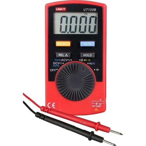 UNI-T UT120B Pocket Size Type Auto-range DMM Digital Multimeters AC/DC frequency multimeter Ammeter Multitester