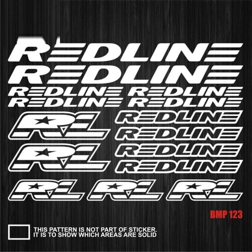 Road Bike Mountain Bike MTB Bicycle Frame Stickers Track Bike TT Bike Fat Bike Decal Reflective Stickers for REDLINE Stickers