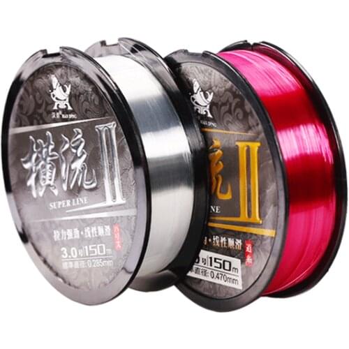 High Quality 150m Nylon Fishing Line Super Tension Fishing Main Line Durable Rear Resistant Line for Carp Fishing 4pcs