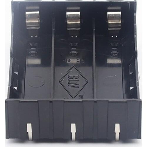 New Black Plastic 2x 3x 4x 18650 Battery Storage Box Case 2 3 4 Slot Way DIY Batteries Clip Holder Container with Hard Pin
