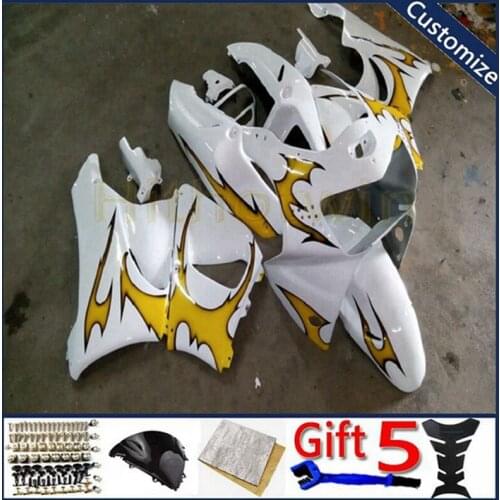 Motorcycle plastic cover For CBR919RR 1998 1999 CBR 919 RR 98 99 ABS plastic motor Fairing kit yellow flames