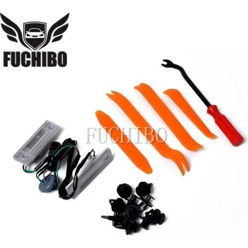FUCHIBO For Chevrolet Cruze Base Eco LS LT LTZ Sedan 2011-2014 Rear Trunk Release Switch License Plate Lights 95107229