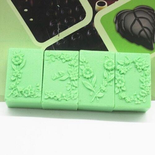 Porous quad exhaust silicone cake mould soap mould soft mode handmade soap mold